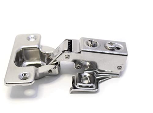 ANCNA Charnière à Bras Court, Cadre de Visage Silencieux à Fermeture Douce, charnières de Porte étroites, Tampon d'amortissement pour Garde-Robe spéciale de Petits Meubles Cover