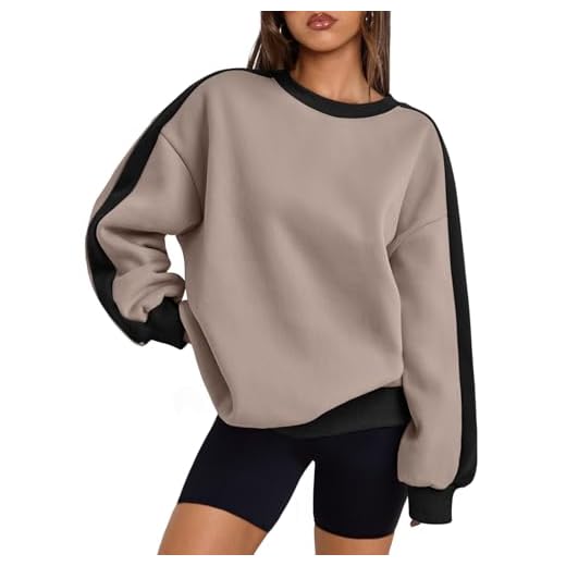 Trendy Queen Oversized Color Block Hoodie