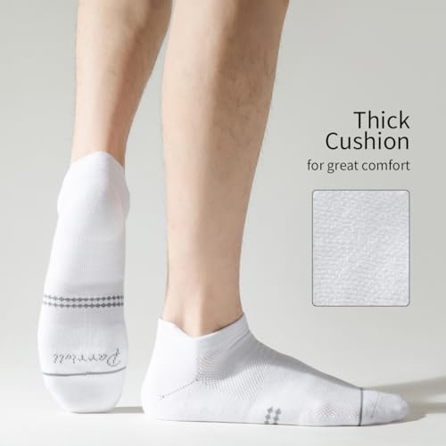 6 Pairs Ankle Running Socks for Men & Women Low Cut Breathable Cushioned Tab Design Moisture Wicking Athletic Socks4