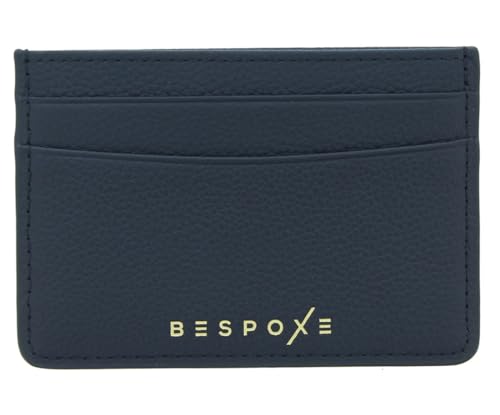 Slim Card Holder Wallet for Men - Minimalist RFID Blocking Leather Credit Card Holder Wallet - Holds Credit Cards, Cash, ID's, Business Cards - Black