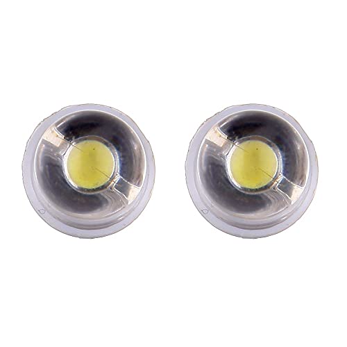 Cciyu 10X Xenon White Ba9S Led Lamp Instrument Cluster Panel Dash Light Bulbs Bayonet 56-76 For Ford For Dashboard Gauge Cluster Speedometer Odometer Map Light 3886X 3893 6253 64111 64113 64115 756 #TOP5
