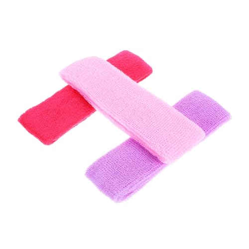 balacoo 3pcs Elastic Sports Headbands for Women Soft Moisture-Wicking Stretchy Hairbands and Comfortable Fitness Headwear for Yoga Running and Workouts