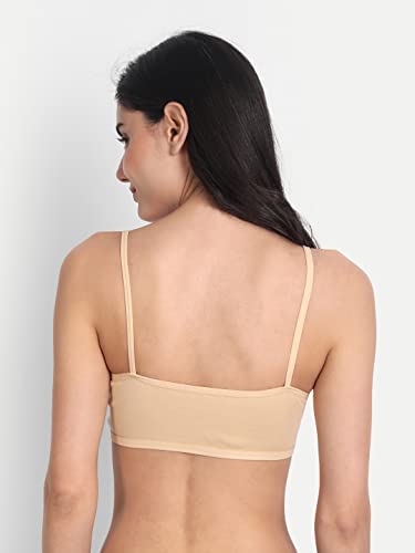 Image of Aimly Women's Cotton Non-Padded Non-Wired Low Coverage Sports Bra Pack of 3