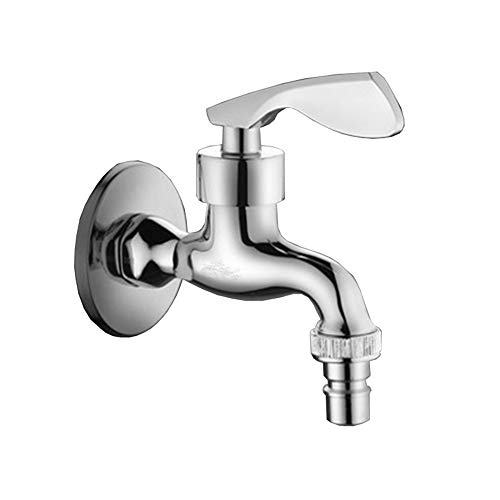 Waschmaschine wasserhahn, verdickte kupfer 4-punkte-automatische waschmaschine wasserhahn, haushalt mop pool wasserhahn, einzelne kalte wand balkon