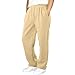 Wide Leg Sweatpants for Teen Girls High Waisted Baggy Pants Fashion Drawstring Athletic Joggers with Pockets