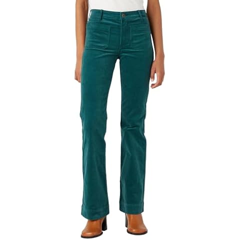 Jean évasé Wrangler Matcha Foncé Cover