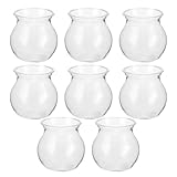 Cadeau : son design créatif et son adorable tête en herbe en font un cadeau idéal pour vos proches. vase hydroponique transparent