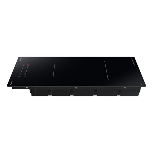 Samsung NZ32BG2005FKU1 Autarkes Induktionskochfeld, 2 Platten, 30 cm breit, Koch-Zonen aus Glaskeramik, Sensortasten mit Slider, Wi-Fi-Steuerung, Kindersicherung, Timer, Restwärmeanzeige, Schwarz