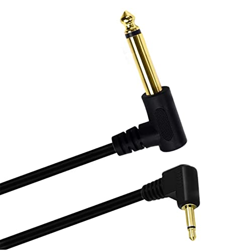 Cable adaptador 6.35mm mono a 3.5mm mono 1.8 m miniatura 6