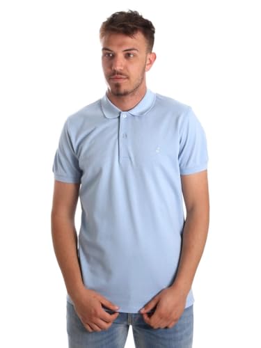 Polo Celeste Navigare NV82001AD en maille de coton premium italienne