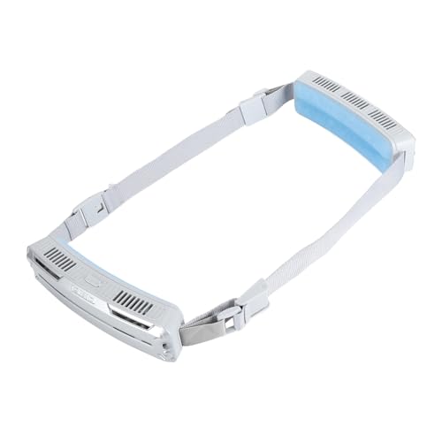 Aramox Ventilador de Cintura Portátil, Refrigeración Eficiente para Deportes Al Aire Libre, Batería de Litio de 5000mAh Incluida (Gris Plata)