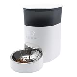 pokopo 自動給餌器 犬 猫 2WAY給電(USB電源&乾電池式) タンク容量3.5L 自動餌やり器 ペット用 小動物 オートフィーダー