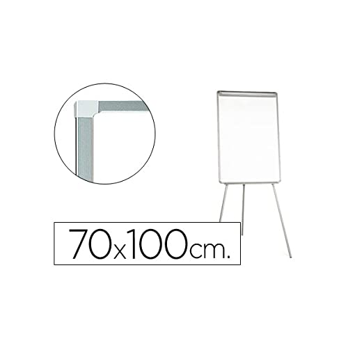 Q-Connect Pizarra Blanca Con Trípode 70X100 Cm Para Convenciones Superficie Laminada Escritura Directa