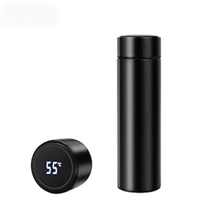 Whiteshelle – Smart Flask with Active Temperature Display Indicator Insulated Stainless Steel Hot & Cold Vacuum Flask…