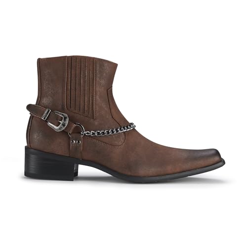 Image of Ferro Aldo Men's Western Boot Collection | Casual & Dress Ankle Boots in Cowboy, Chelsea, & Biker Styles for Men