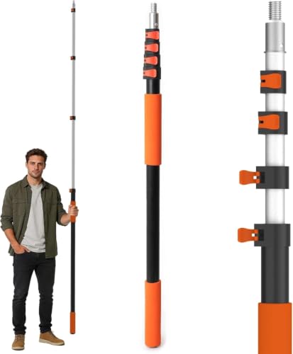 Agiiman 26Ft Telescopic Pole, 5 to 20ft Extension Pole, Portable ...