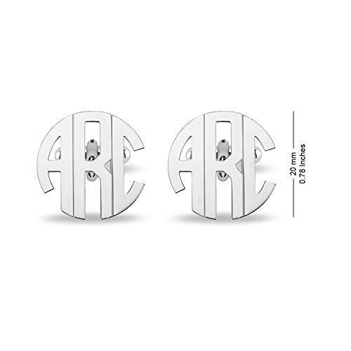 Mancuernillas inicial personalizadas para hombre miniatura 5