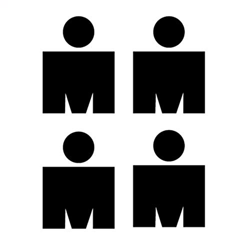 Gadgets Wrap 4pcs Sticker Vinyl Decal Ironman Mini Triathlon