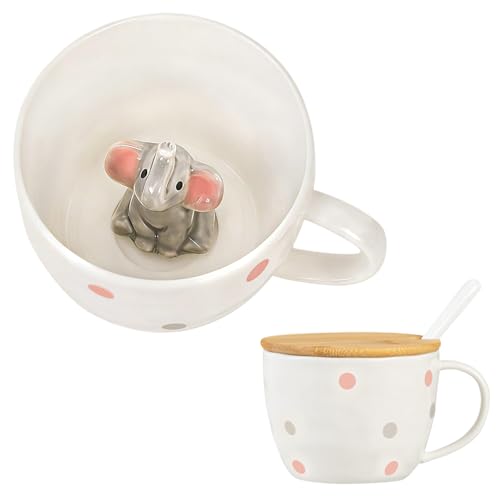 BigNoseDeer Geschenke Für Frauen Elefant Tasse Personalisiert...