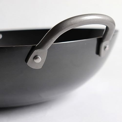 Ustensile de cuisson wok professionnel grand diamètre 33cm ND-2031 - 5