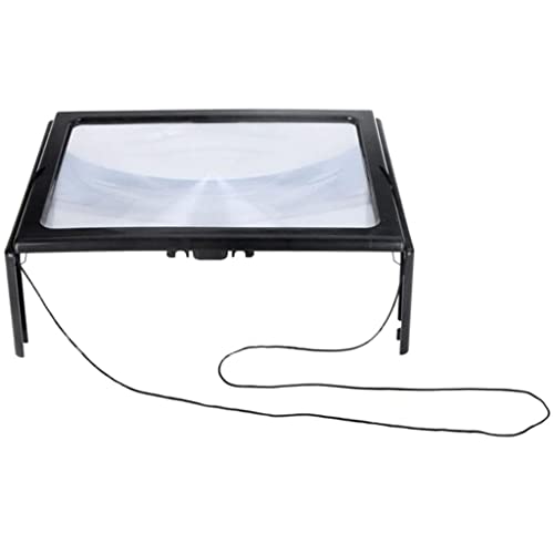 Barenx Full Page Reading Magnifier Magnification With 4 Led Lights F Elderly Myopia #TOP7