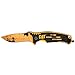 CAT 8-Inch Folding Pocket Knife, G10 Handle, Locking Liner, EDC Outdoor Camping Knife, Tungsten Glass Break - 980646ECT