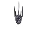 Nemesis Now Lord of the Rings Helm of Sauron Hanging Ornament 10cm, Resin, Silver, Sauron Helmet Hanging Decoration, Lord of the Rings Home Decoration, Cast in the Finest Resin, Expertly Hand-Painted