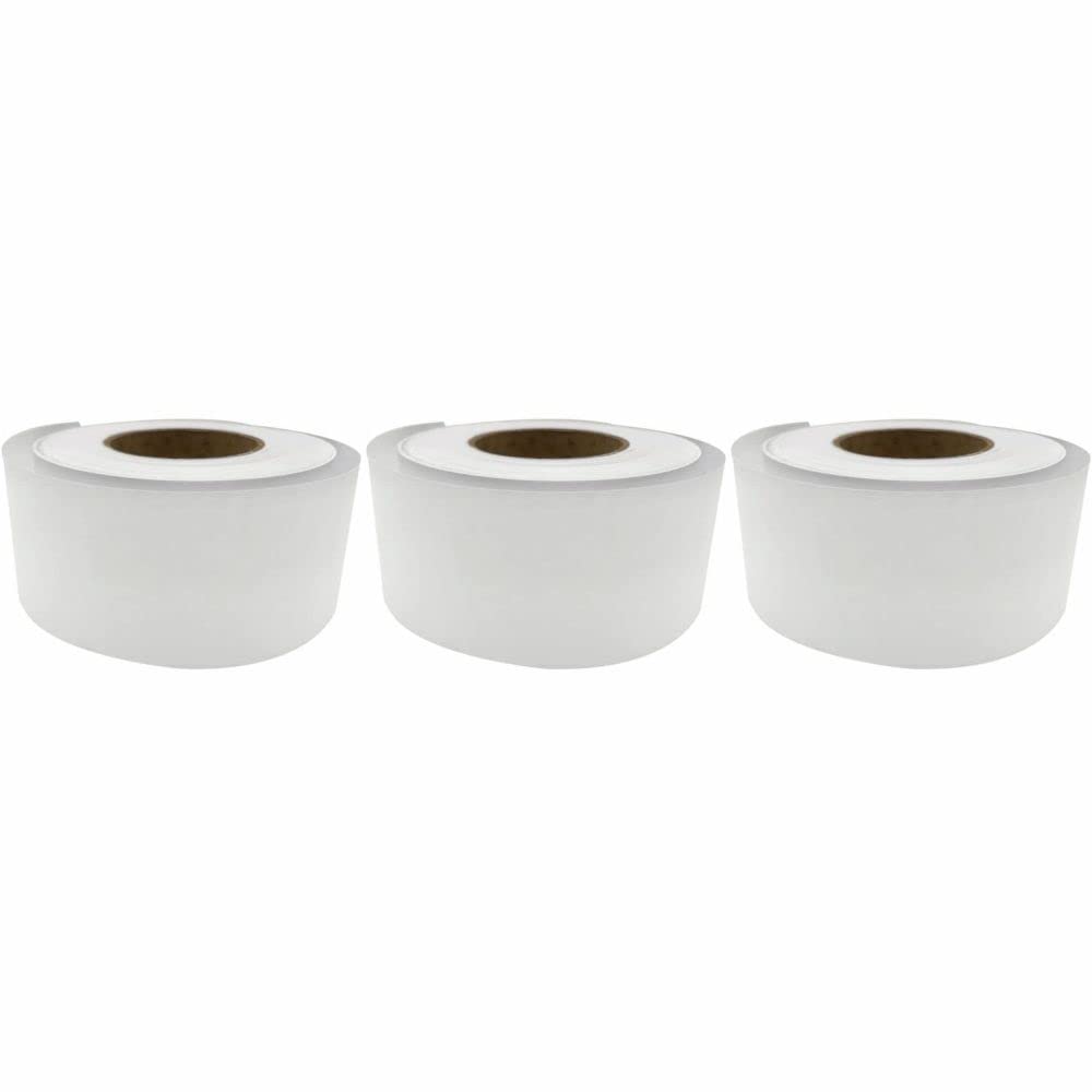 3 Ace Crafts (Pack of 3) Straight Edge Poster Paper Border Roll- (48mm x 50 Meters) - (White) School/Office, Classroom Decoration, Fade Resistant Paper, Black Board Border Display Rolls