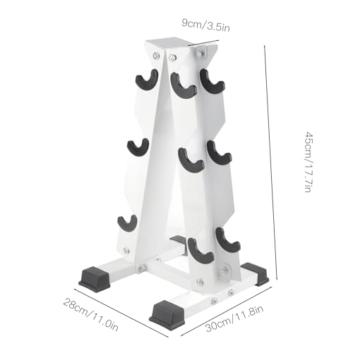 Support d'haltères robuste à fente en ABS protégeant vos poids de musculation - 4
