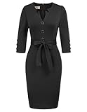 GRACE KARIN Women Spring Business OL Dress L Black