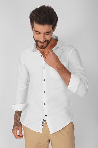 Image of Men's Solid Formal Shirts for Men | Plain Shirts for Men | Regular Fit | Full Sleeves Shirts for Men | Cotton Formal Shirt | Shirts for Men | with Pocket & Without Pocket | Soft Fabric
