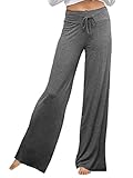  Onsoyours Grande Taille Super Doux Sarouel Pantalon Femme en Modal Pantalon Yoga Pantalon Harem Pantalon Bouffant pour Sport Jogging DanseÉlastique et Extensible A Gris Foncé XL