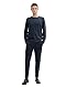 TOM TAILOR Herren Pullover aus Baumwolle, 36958 - Stormy Blue Navy Finestripe, L