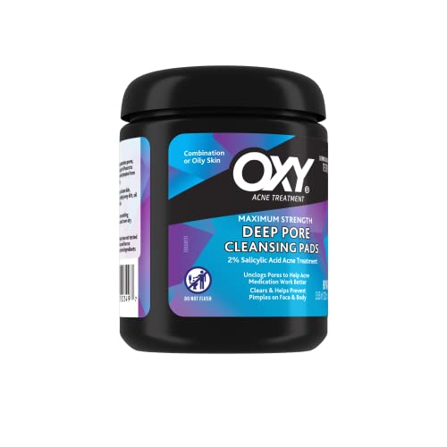 Oxy Acne Medication Cleansing Pads Â€“ Daily Defense With Maximum Strength 2% Salicylic Acid 90 Count (90 Pads; Pack Of 3) #TOP1