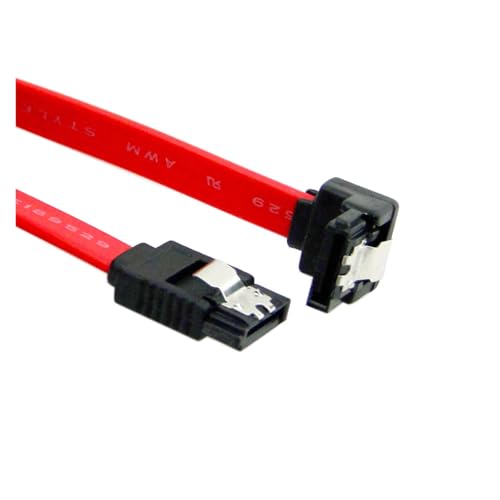 Cable Extensión SATA 7pin 30cm con Seguro y Ángulo 90° miniatura 3
