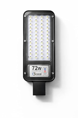 Image of SCHEIN 72W LED Street Light (White) | Slim & Lightweight Design | Durable Plastic Body | Outdoor Waterproof | Ideal for Street, Parking, Garden & Warehouse | Pack of 1