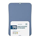 Blue Ginkgo Tappetino da taglio in TPU [medio] – Tagliere da cucina flessibile di fabbricazione coreana, adatto ai coltelli, durevole (blu)