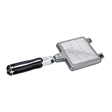Sosoport Waffelbackform Aluminiumlegierung Antihaftbeschichtet Waffeleisen Sandwichform Für Herd und Offene Flamme Mit Aufhängeloch Langlebig Praktisch
