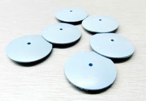Silicone Polishing Wheels Knife Edge Blue Fine for Jewelry Polishing Made in Germany Pack of 10 by JTS