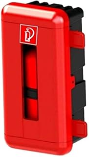 Feuerlöscher Kasten LKW Montage Box Schutzkasten für 6Kg rot-schwarz von MBS-FIRE®