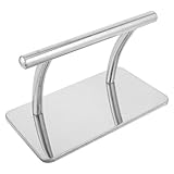 JEWEDECO Salon Chair Footrest Replacement Pedal, Stainless Steel Barber Chair Foot Rest Part, Universal