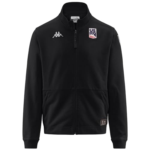 Kappa Arutera Us Sweatshirt à Capuche avec poche kangourou et finitions bords-côtes