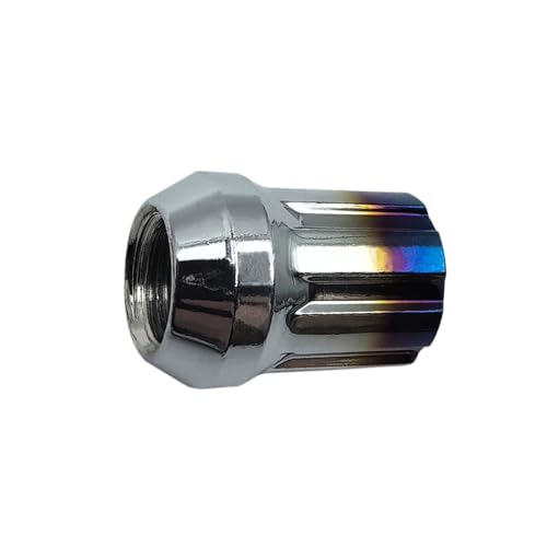 Image of M12x1.5 Lug Nuts Baked Blue Lug Fit Toyota Camry Corolla RAV4 Highlander, Honda Accord /CRV /Civic Replacement for Chevy Impala, 20PCS 12x1.5 Toasted Blue Lug Nuts with Socket Key.