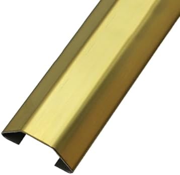 Stainless Steel Cable Cover - 39in Self-Adhesive Floor Protector for Office & Home, Decorative Gold Cable Hider, 38x14mm (1.49x0.55in) - Durable & Stylish Solution