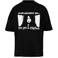Death from Sandman Camiseta Extragrande Negra Baggy tee Unisex