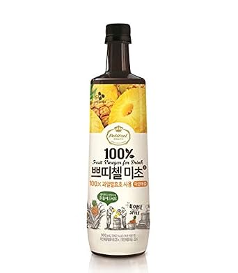 Fruit Vinegar Drink Bottle900ml, 30.43 Fl Ounces, Petitzel Micho Collection; CJ , | Pineapple