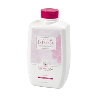 FOREVER NEW Delicate Hypoallergenic Laundry Detergent Liquid - 50 to 64 Large Loads - Gentle washing detergent for Silk, Cashmere, Bra, Undergarments, Cotton, Wool etc. - Original Scented - 32oz