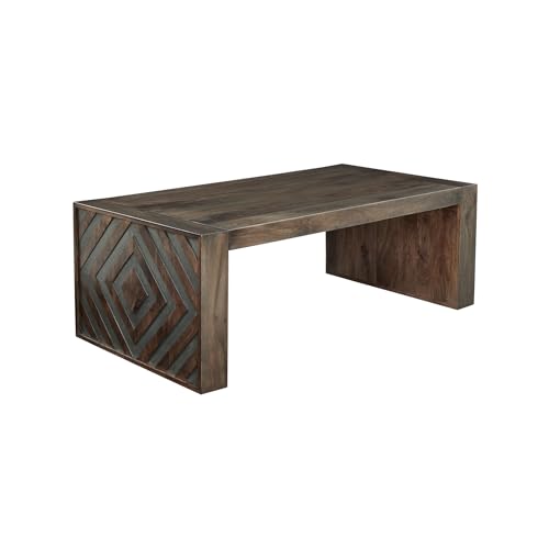 Signature Design by Ashley Dreggan Casual Coffee Table with Carved