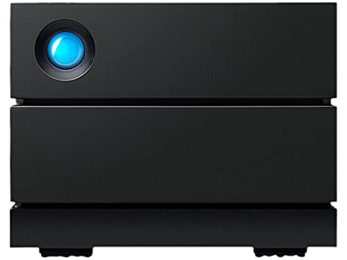 LaCie 2big RAID, 36TB, External Hard Drive Desktop, USB-C, 7.200 RPM, Enterprise Class Drives, for Mac and PC Desktop (STHJ36000800)