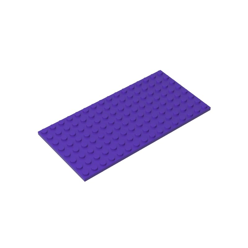 92438 Foundation Plate Plate 8x16 5Pieces GDS-529 Compatible with Lego Building Blocks Color:Dark Purple 268 — image 1